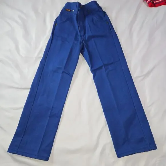 Vintage Boy's Size 7 Three Outfit Pant Jean Flannel Sweatshirt Rustler Healthtex - Picture 14 of 16